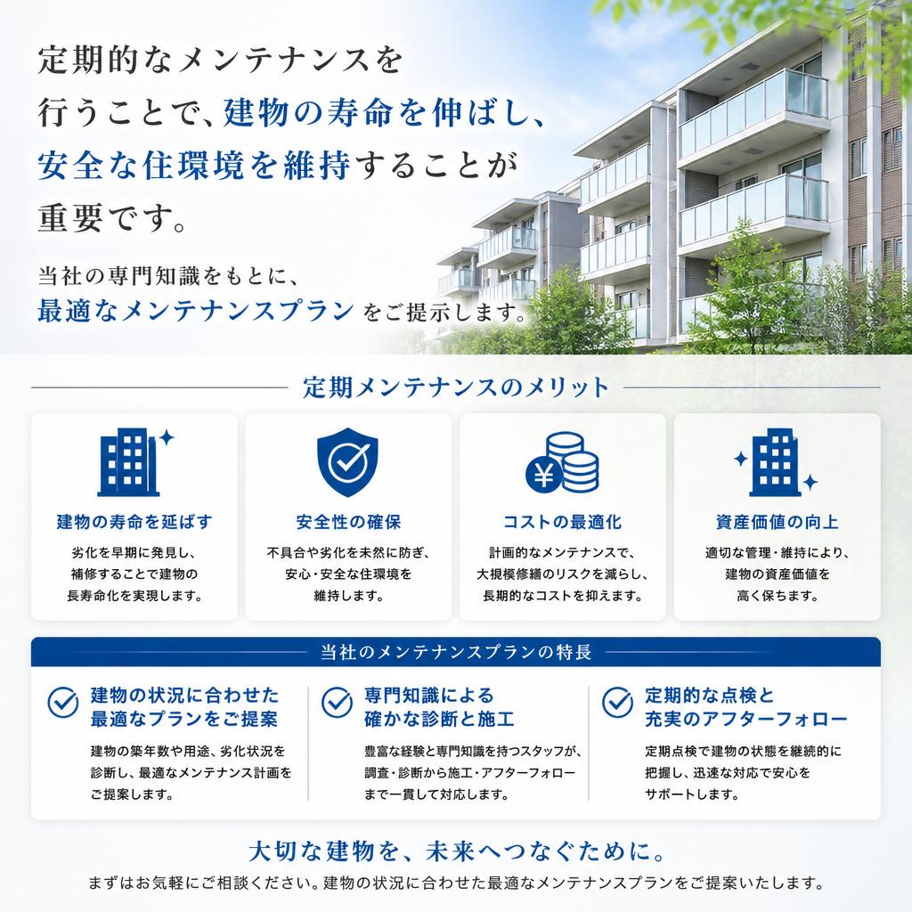 定期メンテナンスの重要性