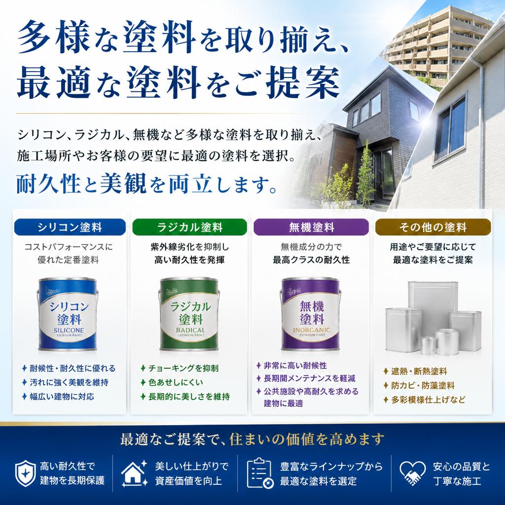 こだわりの塗料選び