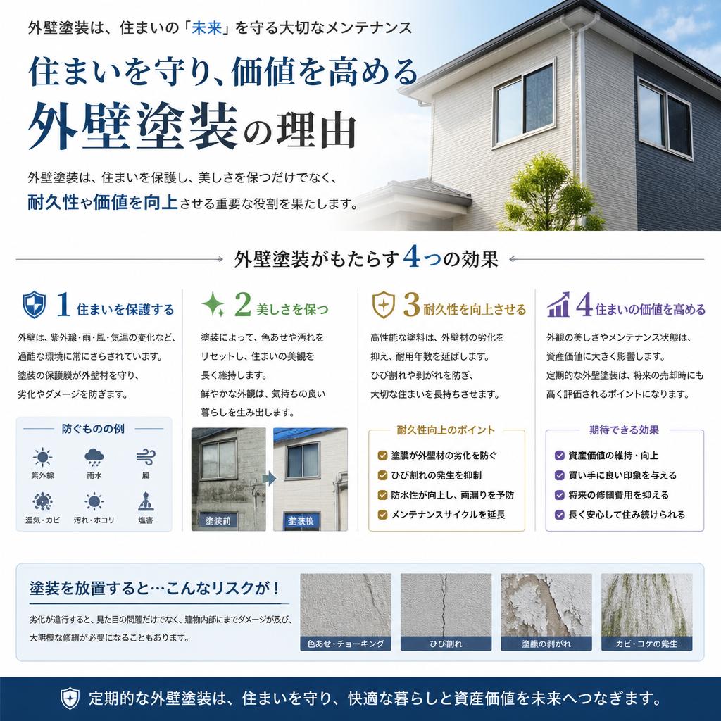 2. 外壁塗装の重要性