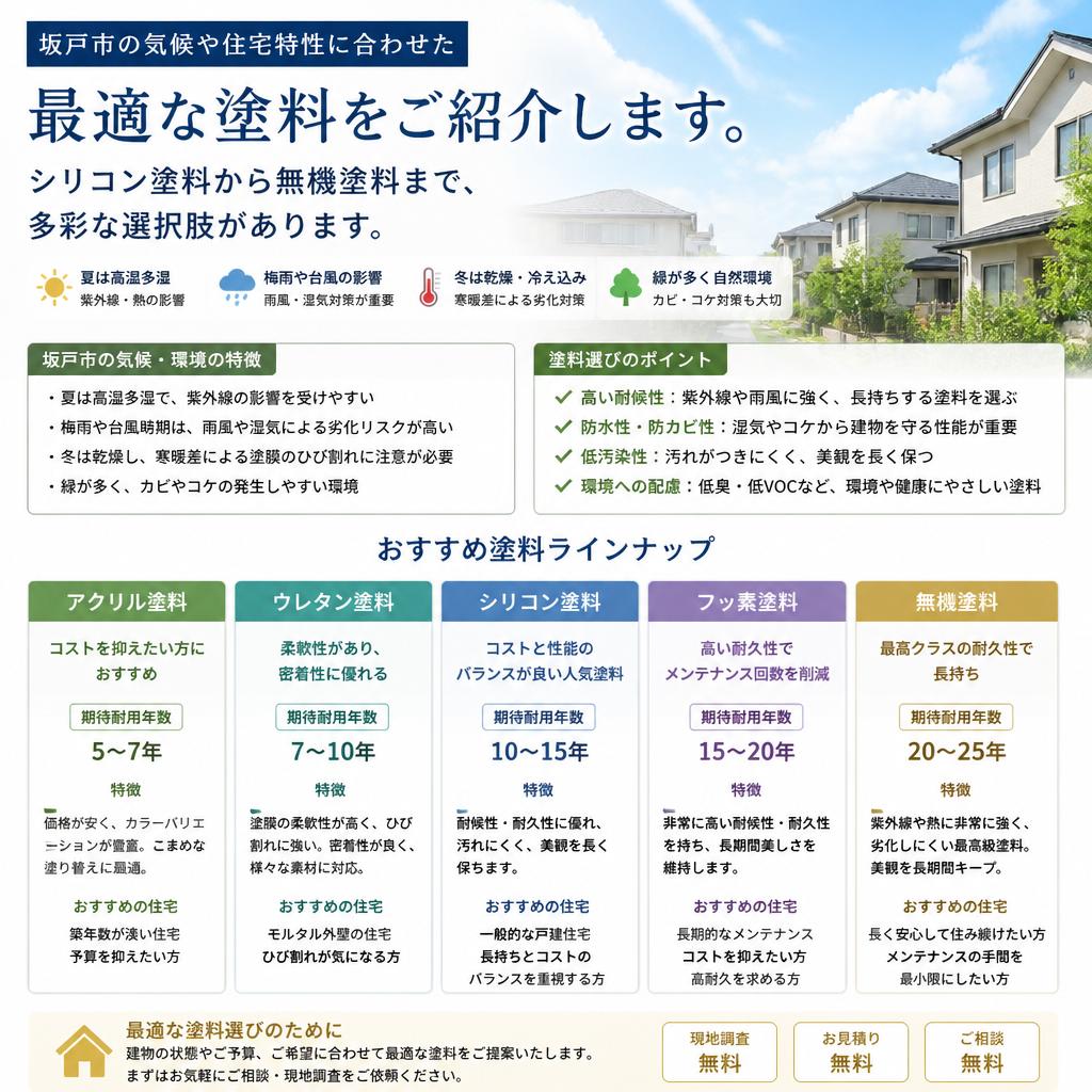 最適な塗料選び