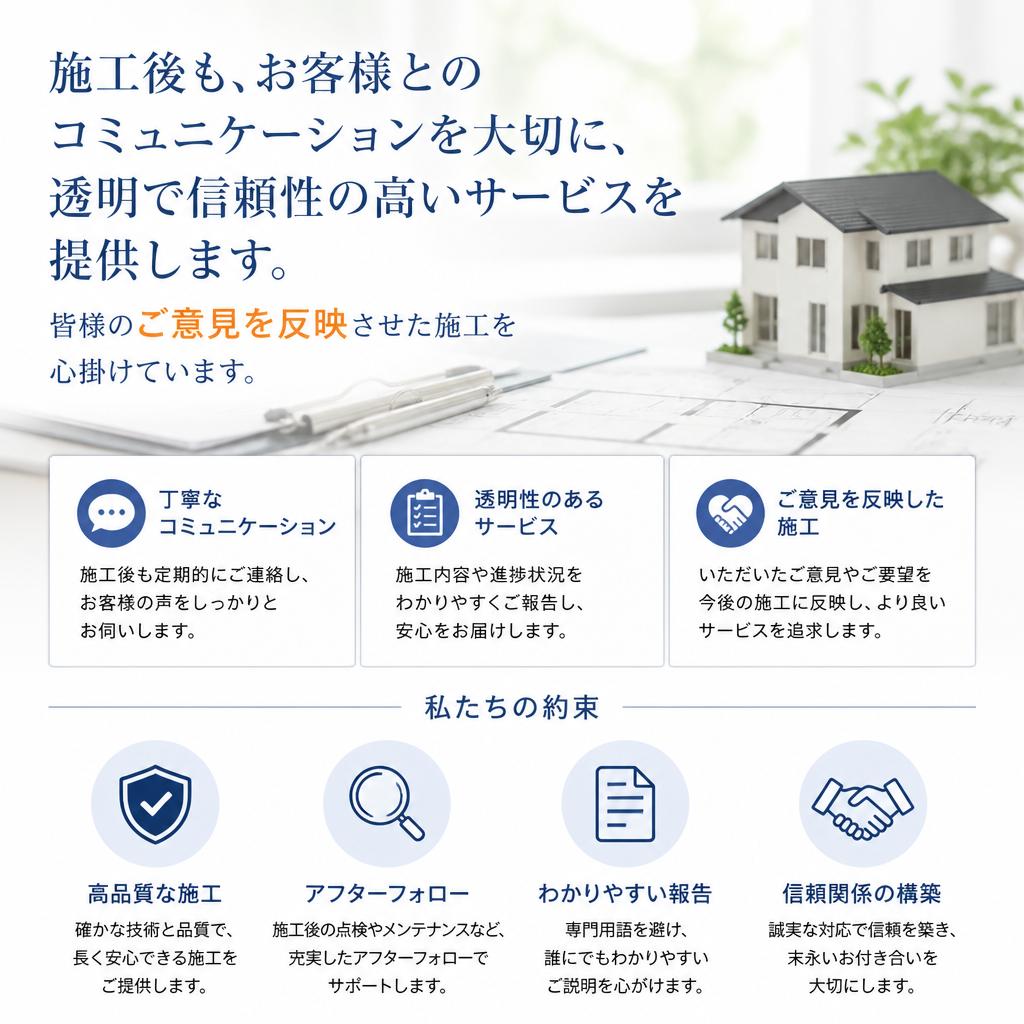 お客様の声を大切に