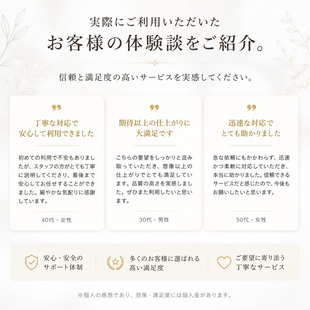 お客様の声
