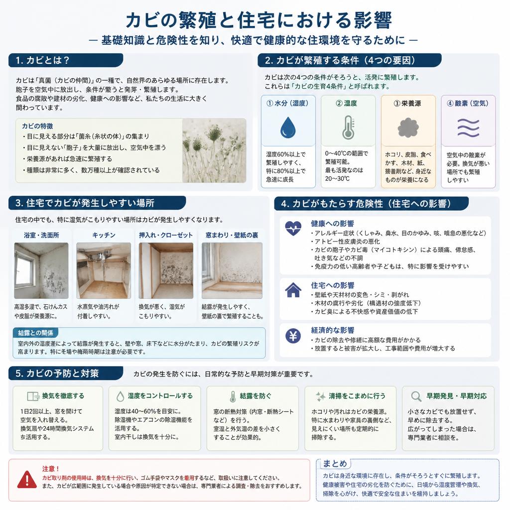 カビの繁殖とは？
