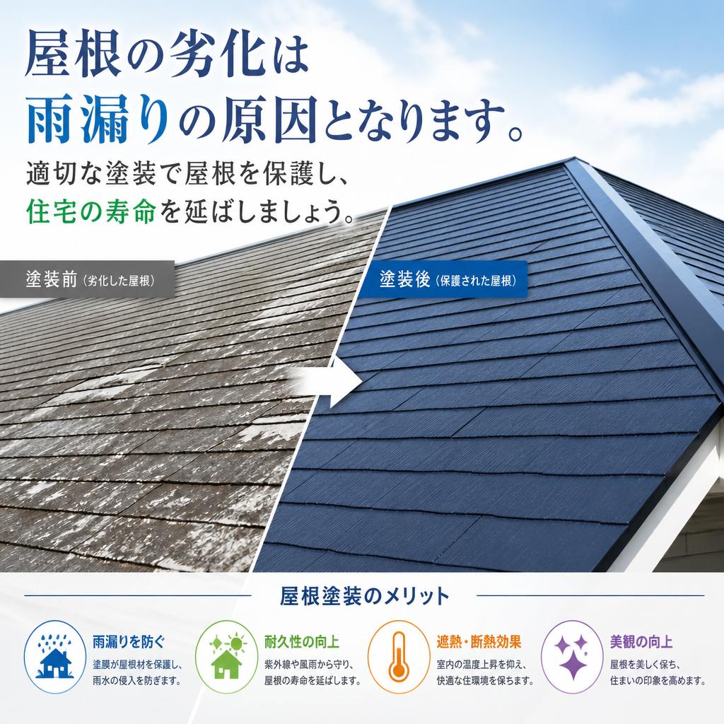 屋根塗装のメリット