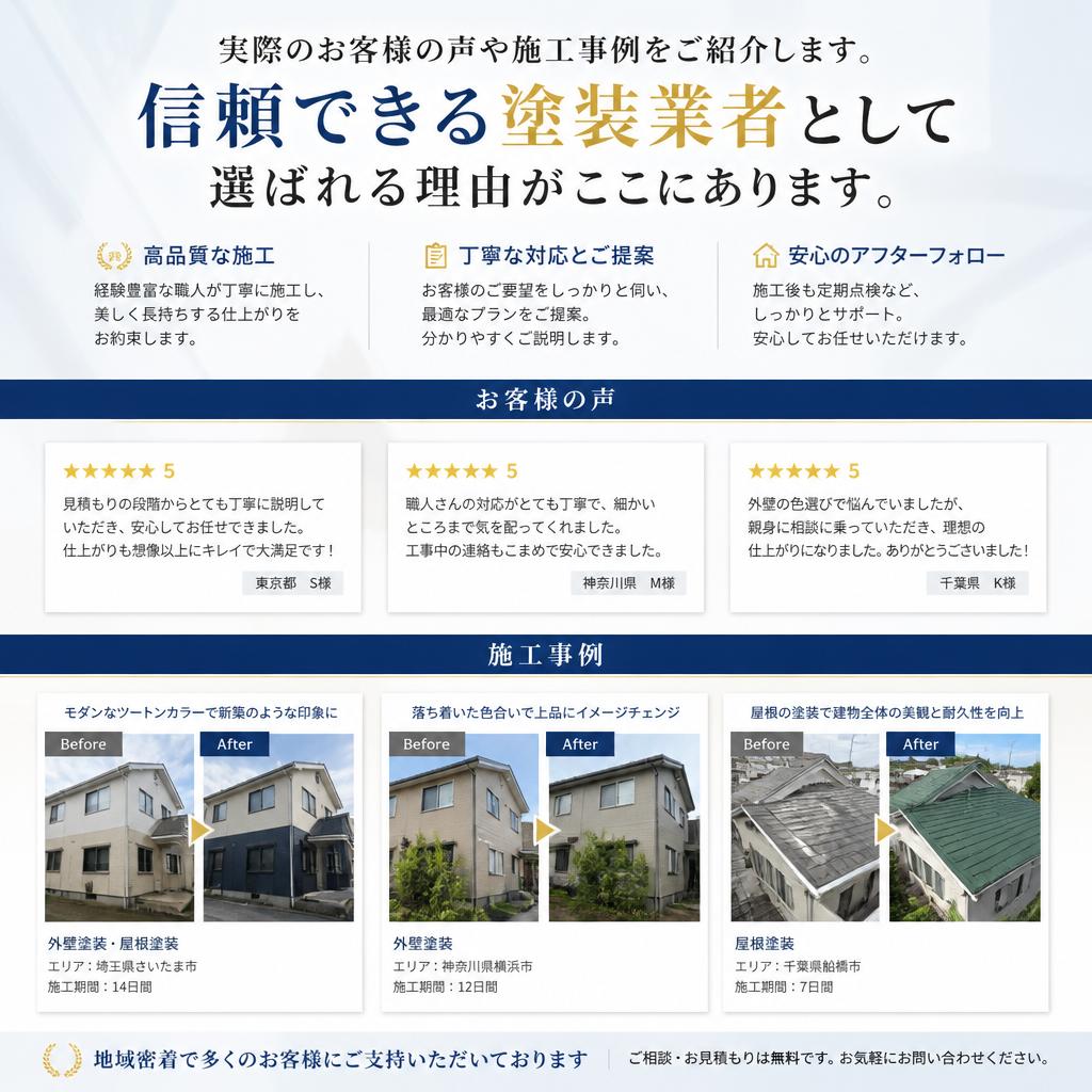 お客様の声と実績