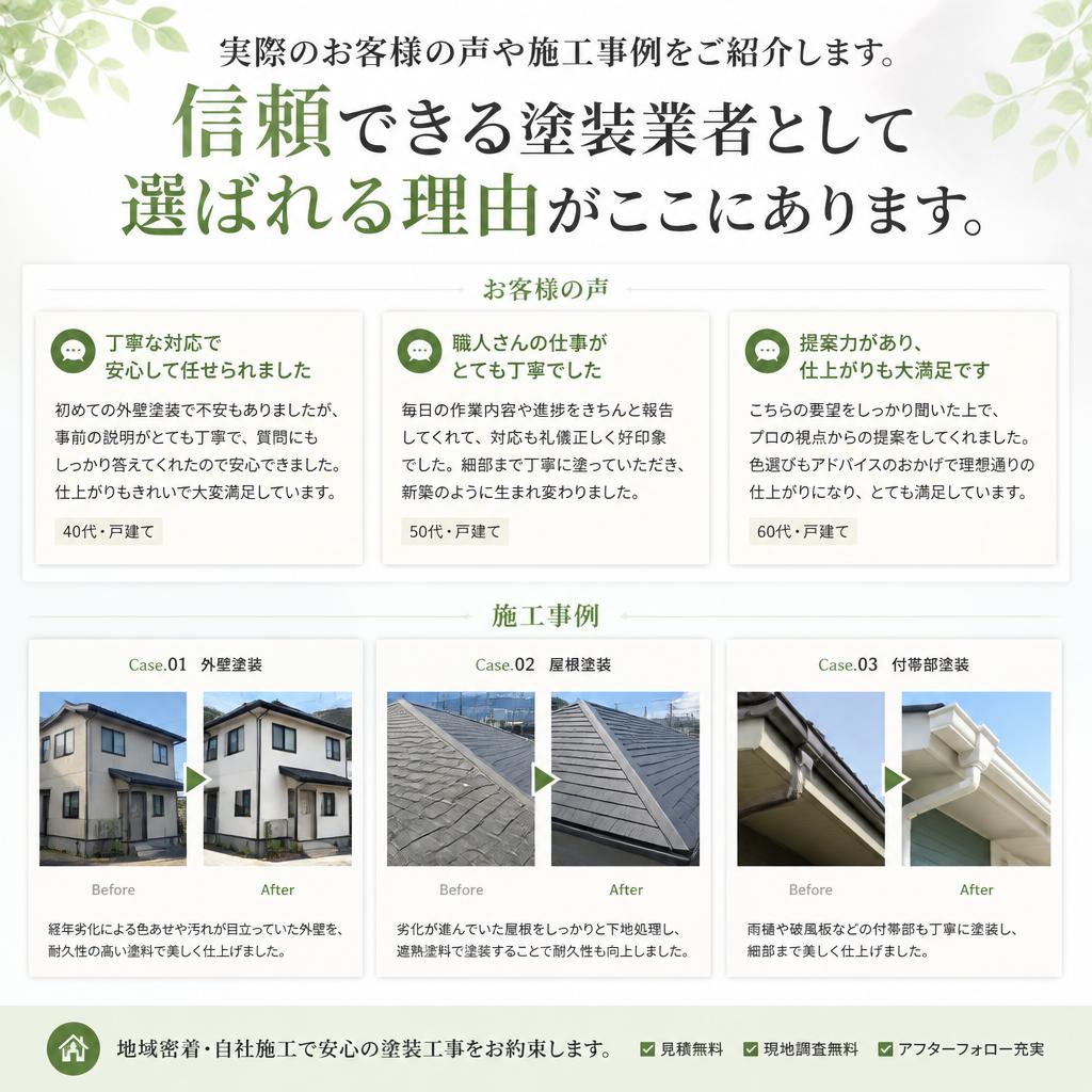 お客様の声と実績