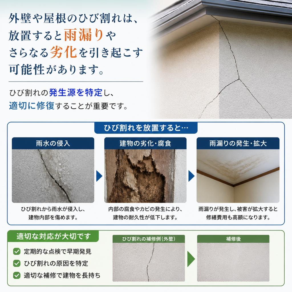 ひび割れの症状・原因
