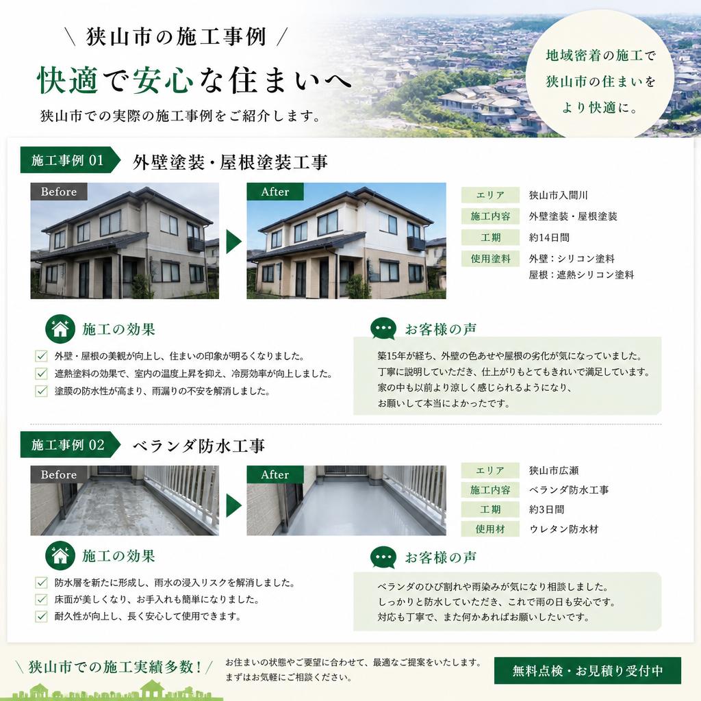 狭山市での施工事例