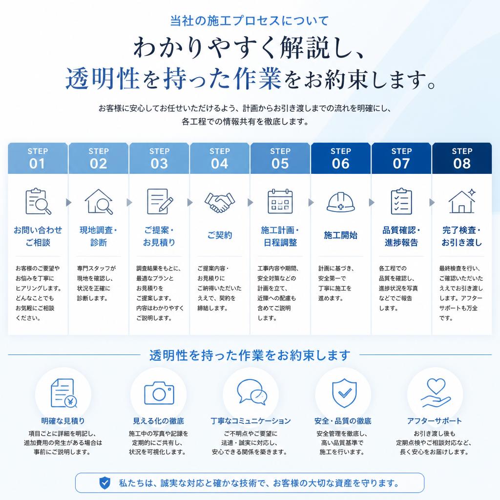 施工プロセスのご紹介