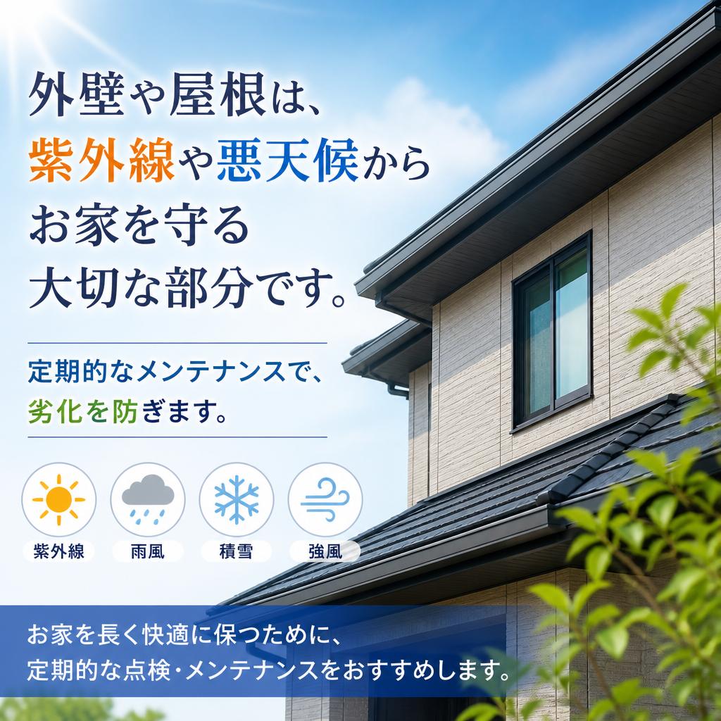 外壁・屋根塗装の必要性