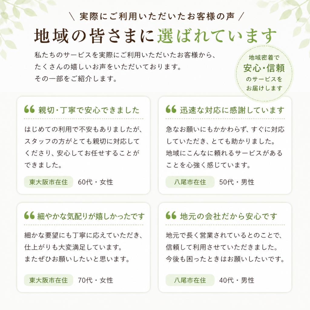 お客様の声