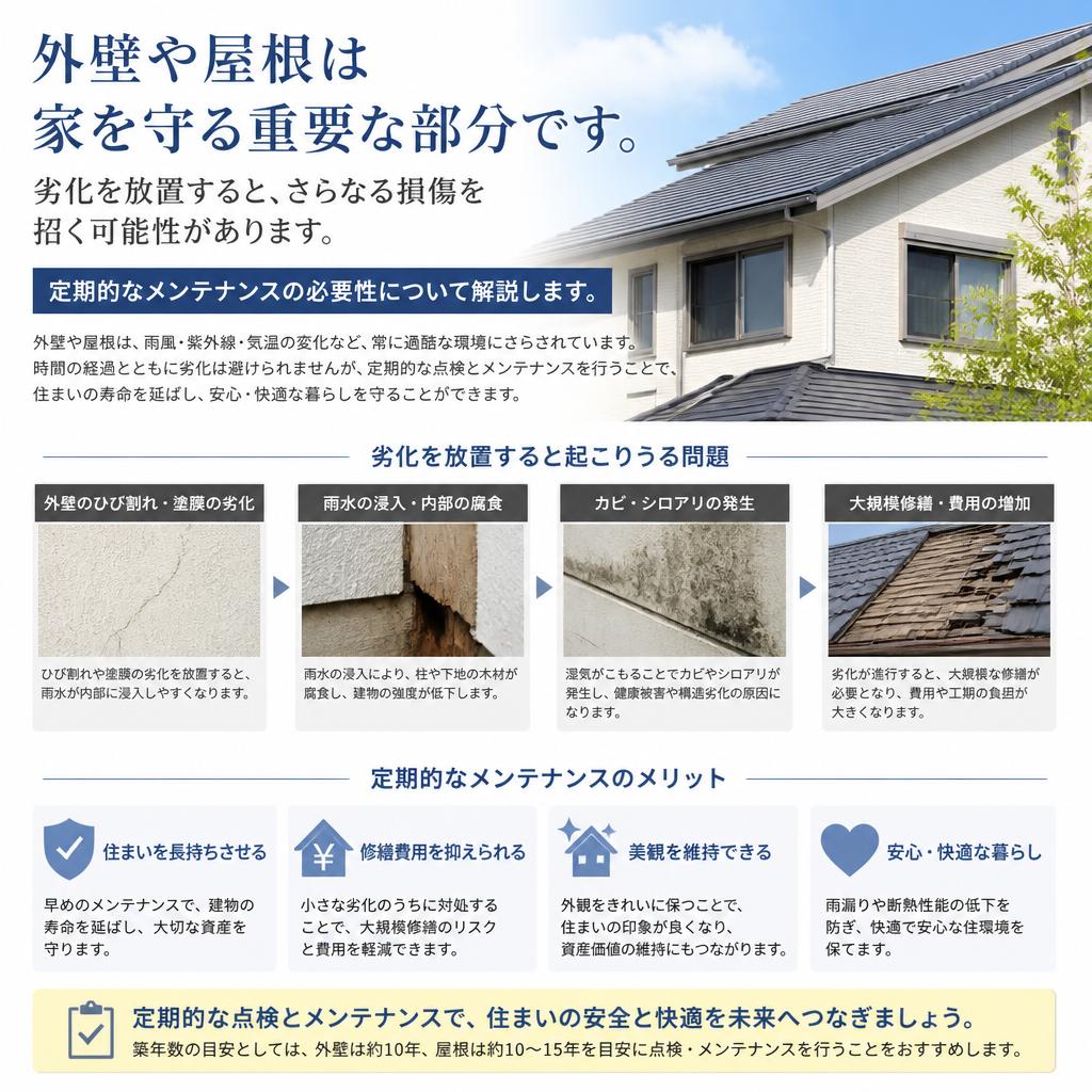 外壁・屋根塗装の重要性