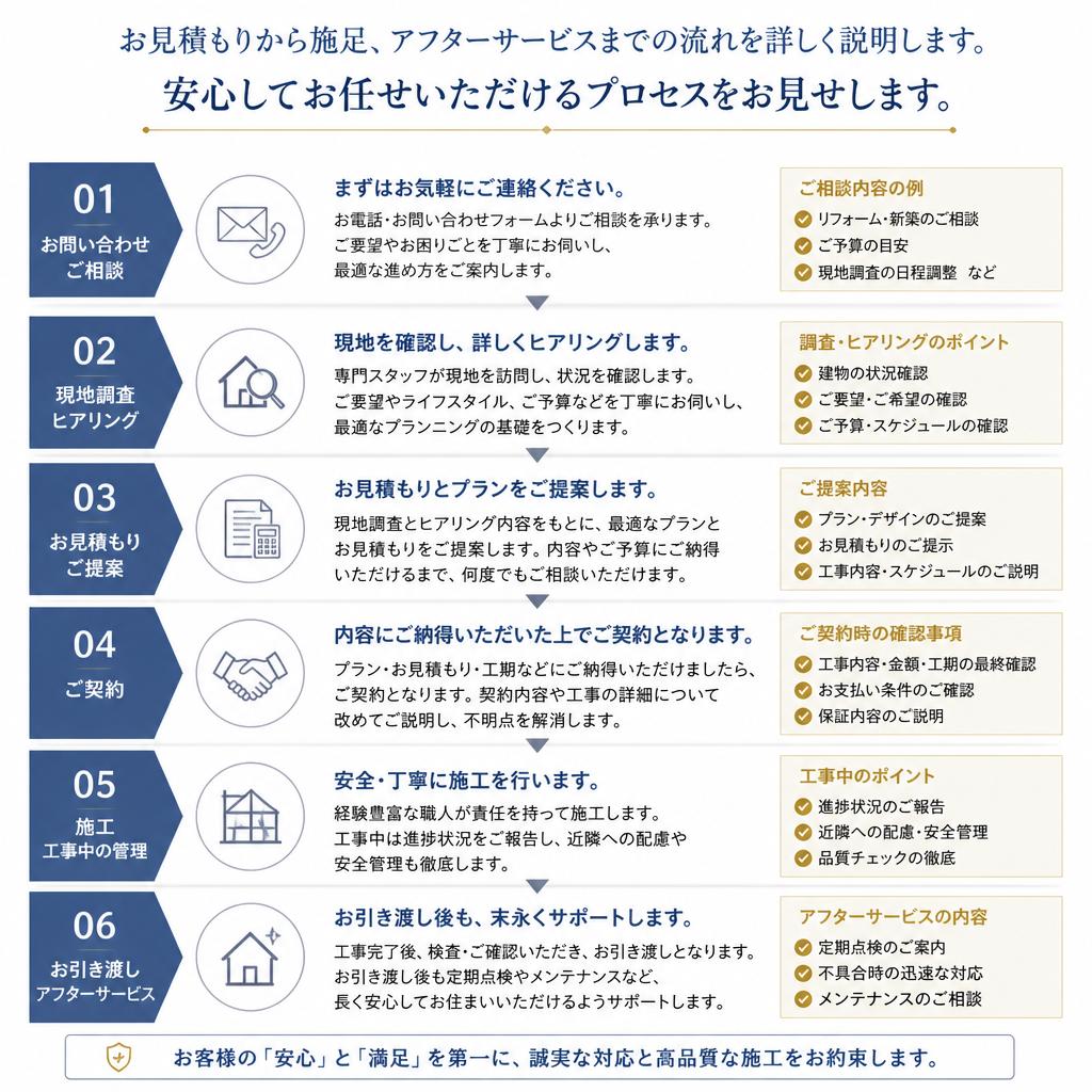 施工の流れ