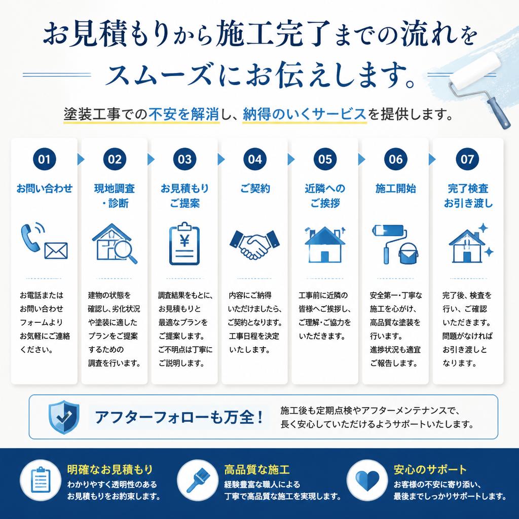 塗装工事の流れ
