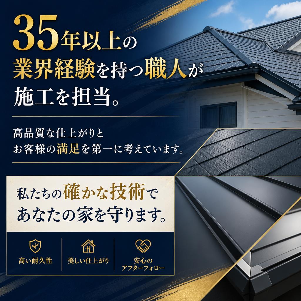 豊富な経験を持つ職人が担当
