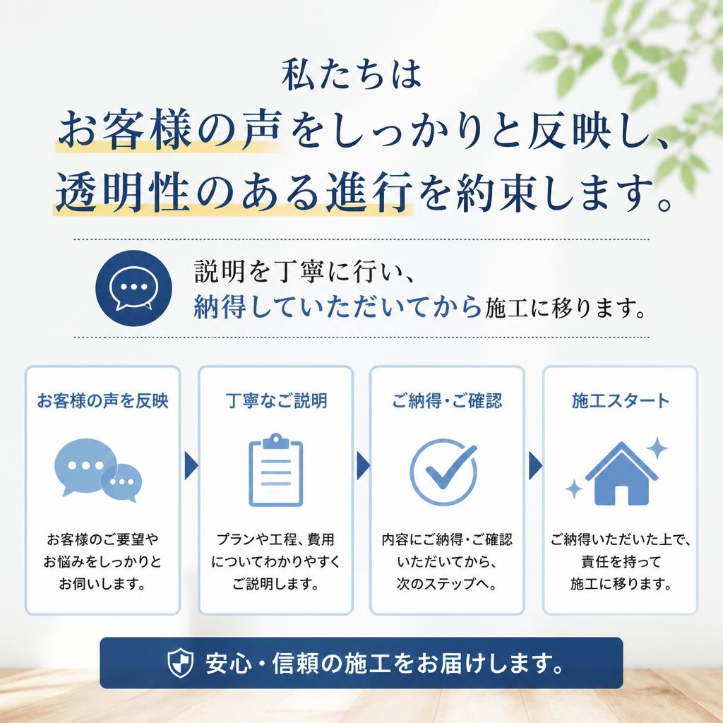 お客様の声を大切にする