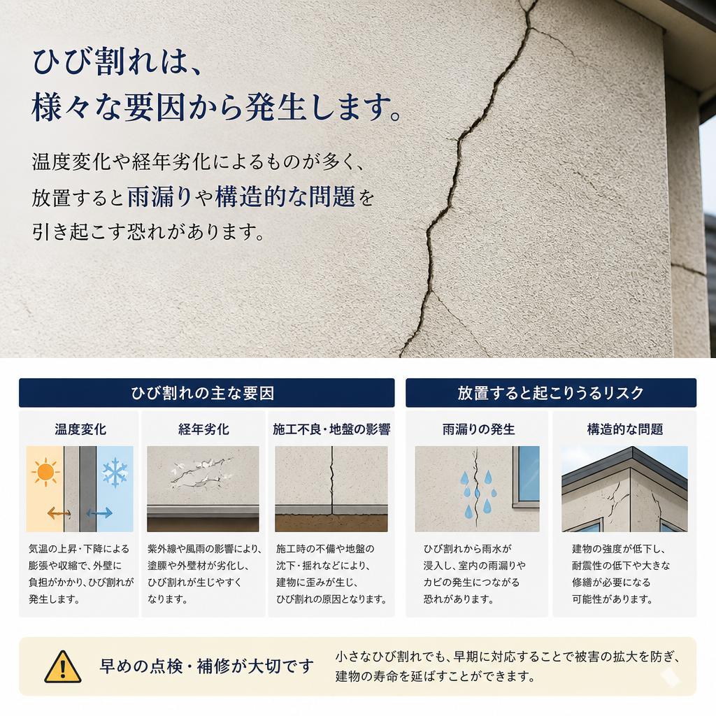 2. ひび割れの原因と影響