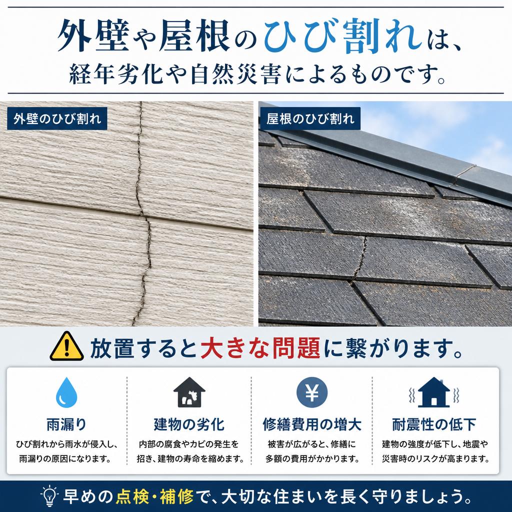 ひび割れの原因と影響