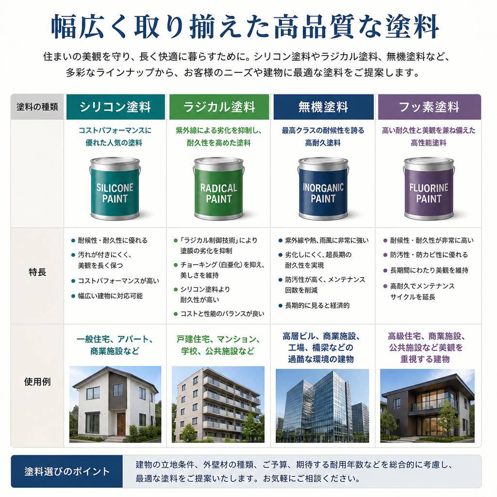 4. 取り扱い塗料のご紹介