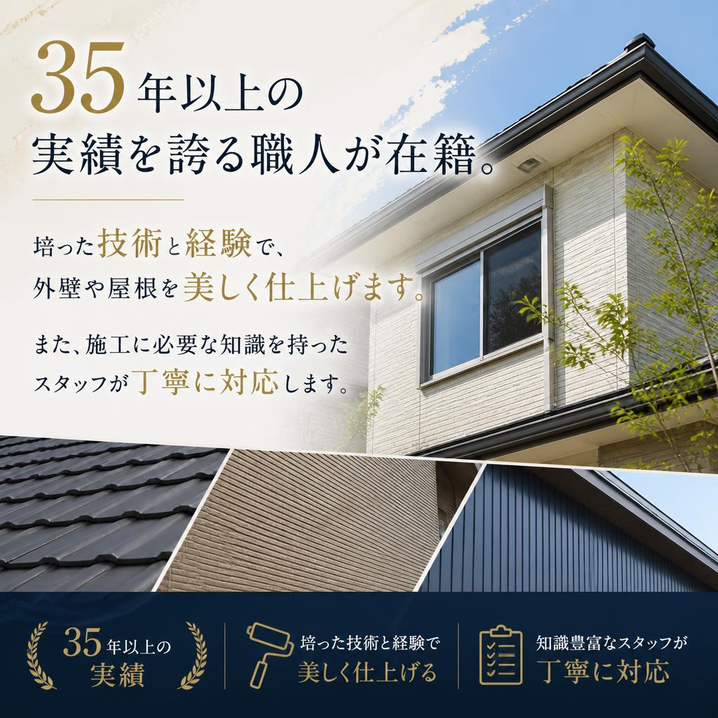 経験豊富な職人による施工