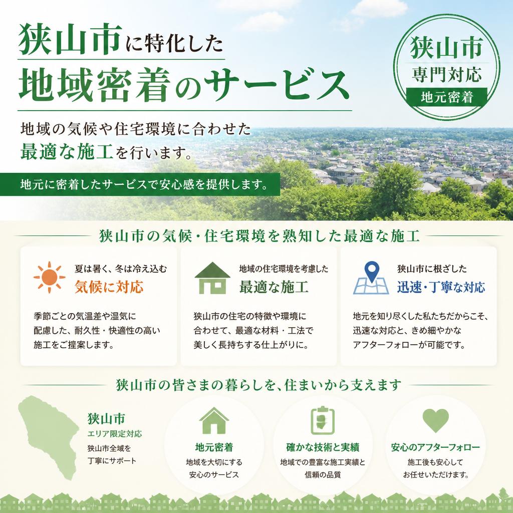 狭山市の外壁・屋根塗装ならお任せ