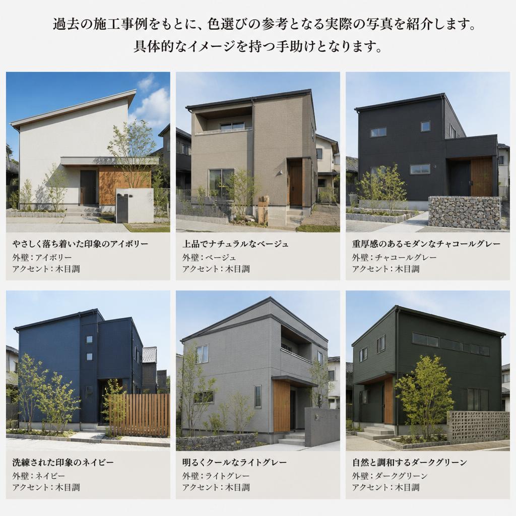 色選びの参考となる施工事例