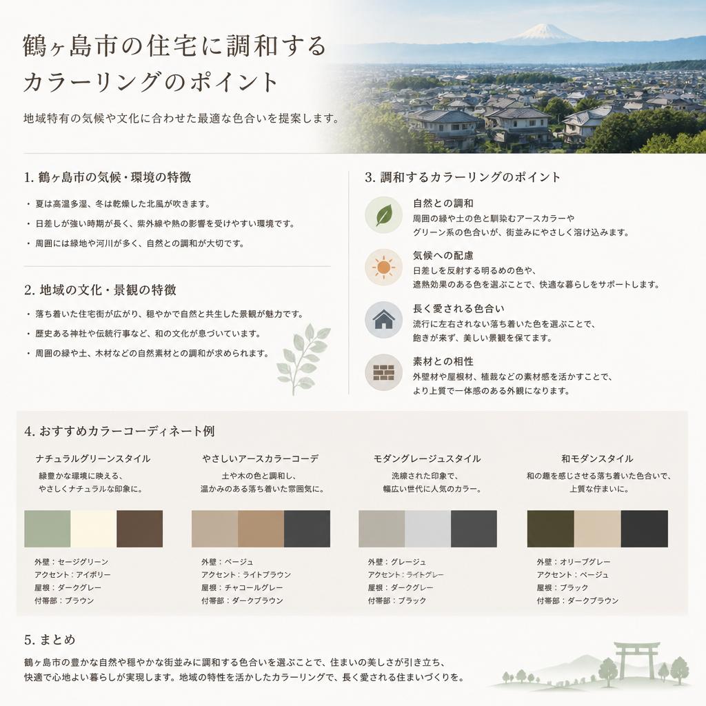 鶴ヶ島市に最適なカラーとは？