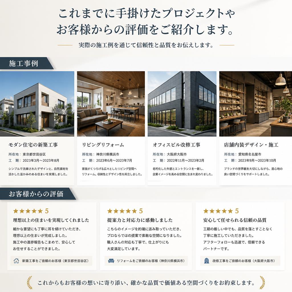 お客様の声|実績紹介