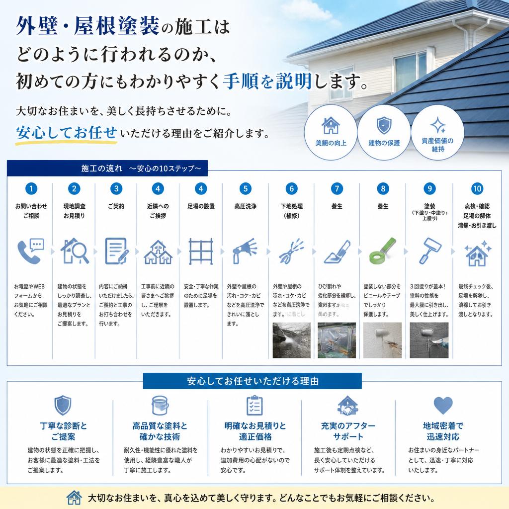施工プロセスの流れ