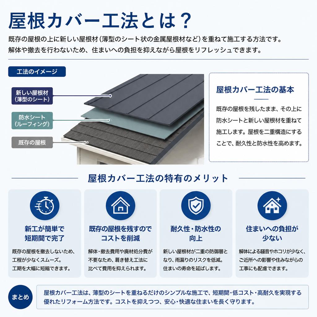 屋根カバー工法とは？