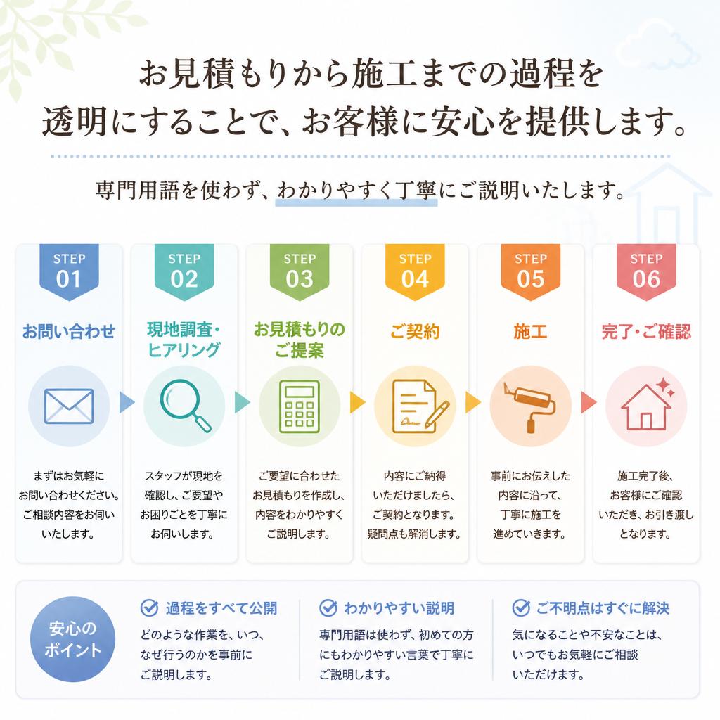施工プロセスの透明性