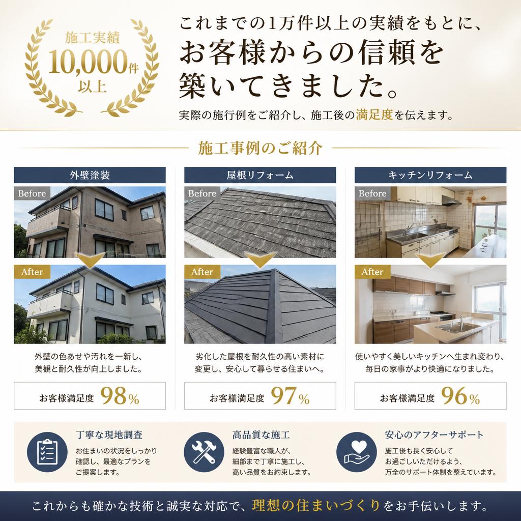 お客様の声と実績