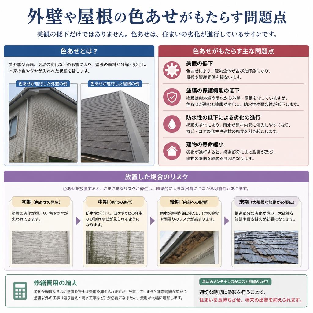 2. 色あせの原因と影響