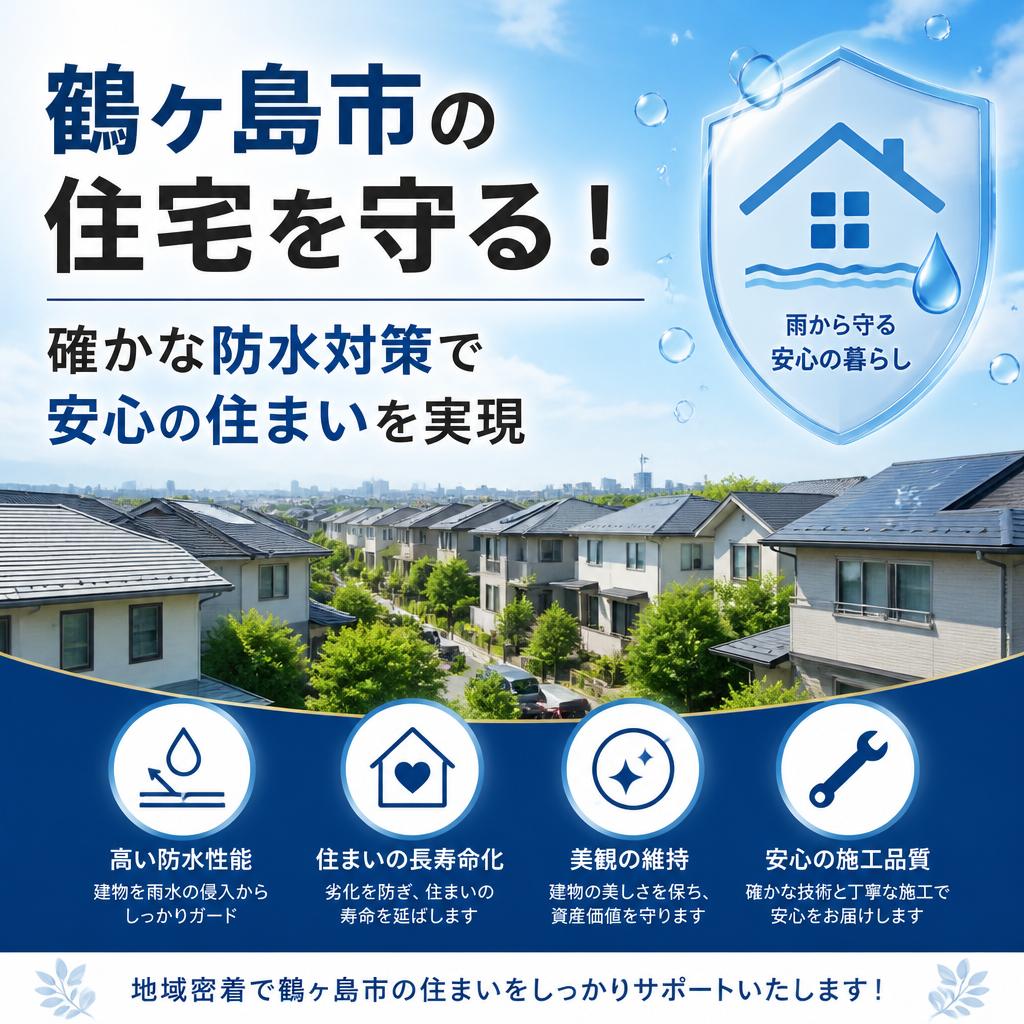 鶴ヶ島市の住宅を守る！確かな防水対策で安心の住まいを実現