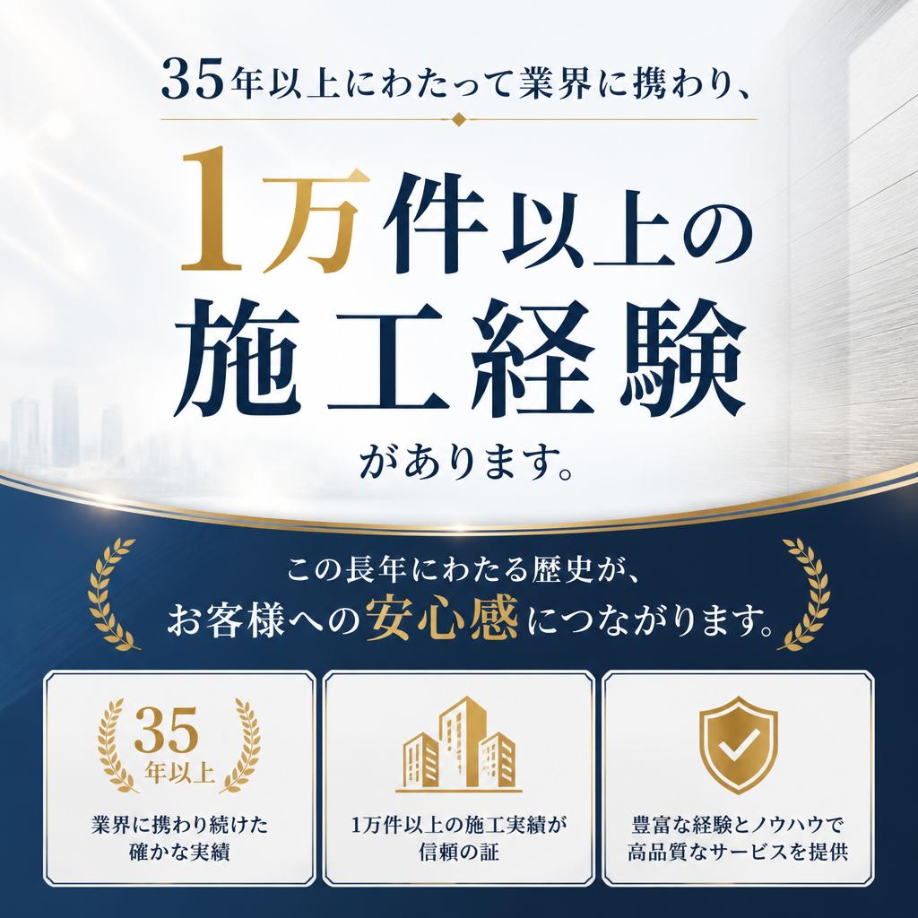 35年以上の実績と信頼
