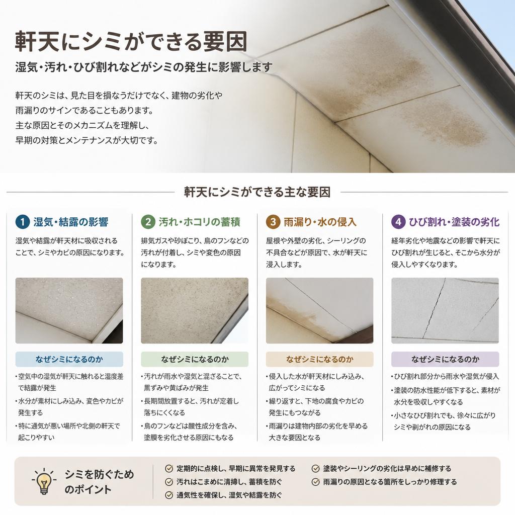2. シミが発生する原因