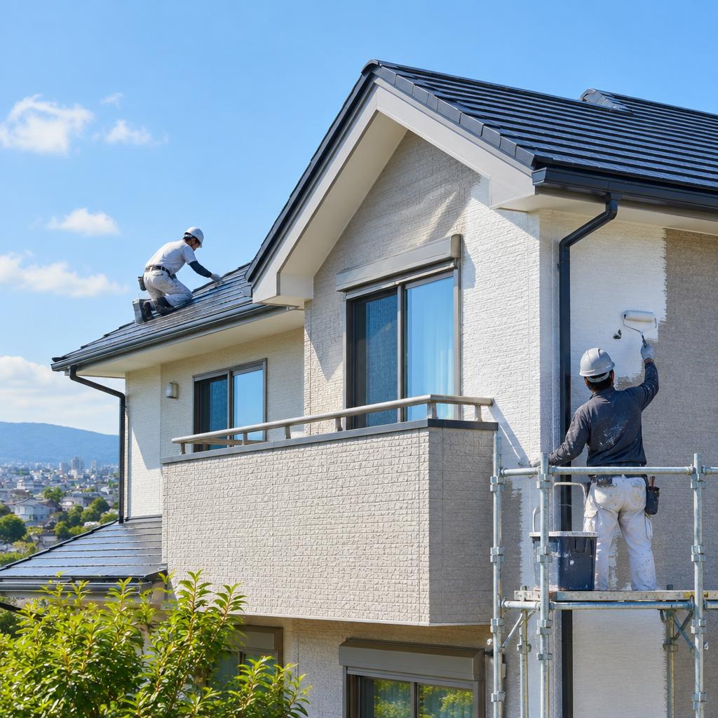 狭山市の外壁・屋根塗装、まずはチャットでお気軽にご相談ください。職人直営の確かな技術で、大切な住まいを丁寧に守ります。
