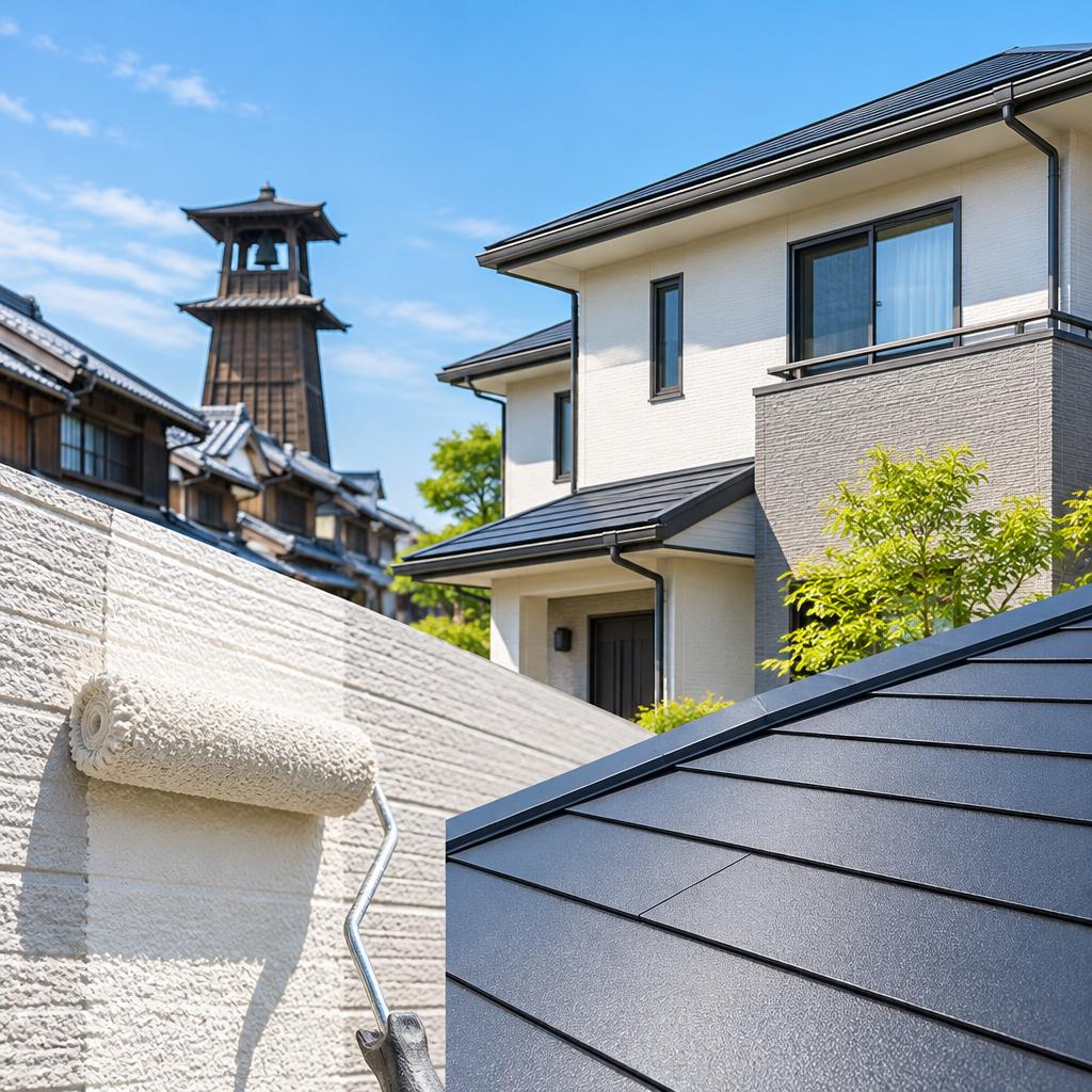川越市の外壁・屋根塗装、屋根カバー工法ならにじいろcolorへ。35年以上・1万件以上の現場経験を活かし、住まいに合った施工をわかりやすくご提案します。