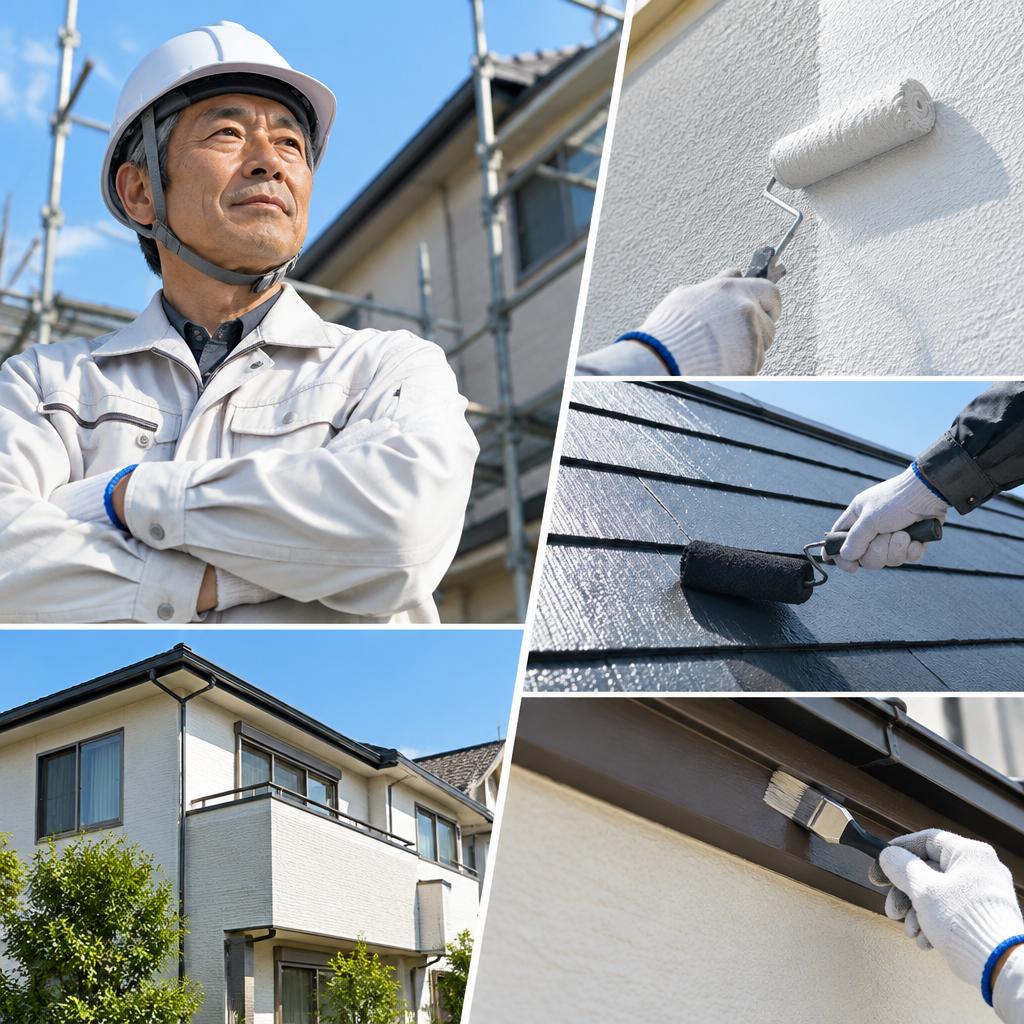 外壁も屋根も、職人直営の確かな技術で一貫施工