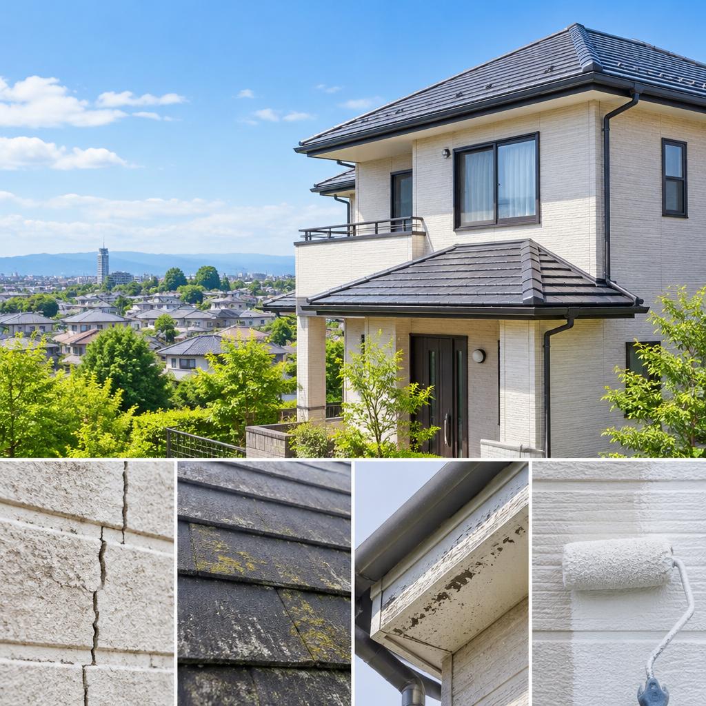 狭山市の外壁・屋根塗装、塗り替えが必要か迷ったら。住まいのサインを見極め、職人直営の確かな施工で安心をお届けします。